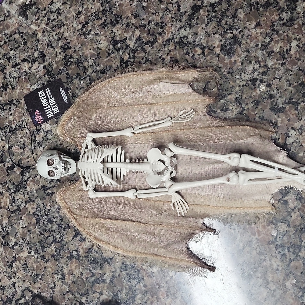 Halloween skeleton as pictured new 16 in skeleton with wings by the Gothuc